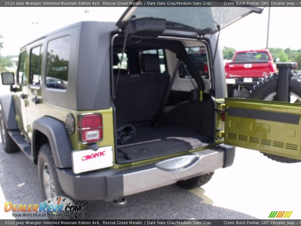 2010 Jeep Wrangler Unlimited Mountain Edition 4x4 Rescue Green Metallic / Dark Slate Gray/Medium Slate Gray Photo #15