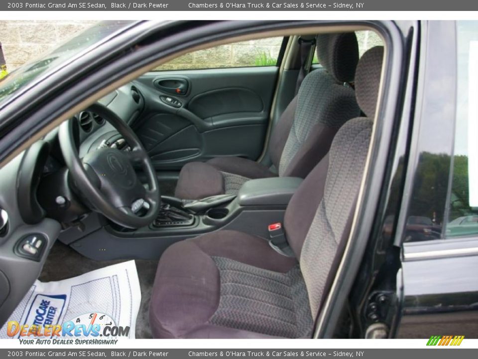 2003 Pontiac Grand Am SE Sedan Black / Dark Pewter Photo #3