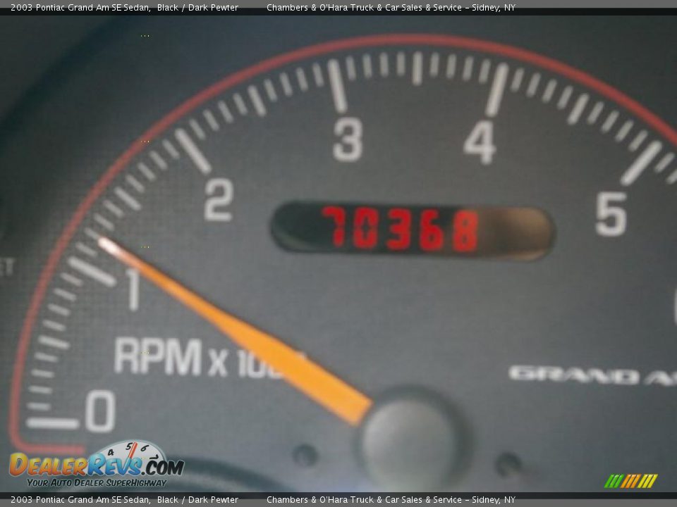 2003 Pontiac Grand Am SE Sedan Black / Dark Pewter Photo #5
