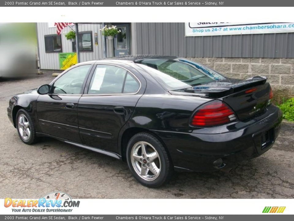 2003 Pontiac Grand Am SE Sedan Black / Dark Pewter Photo #10