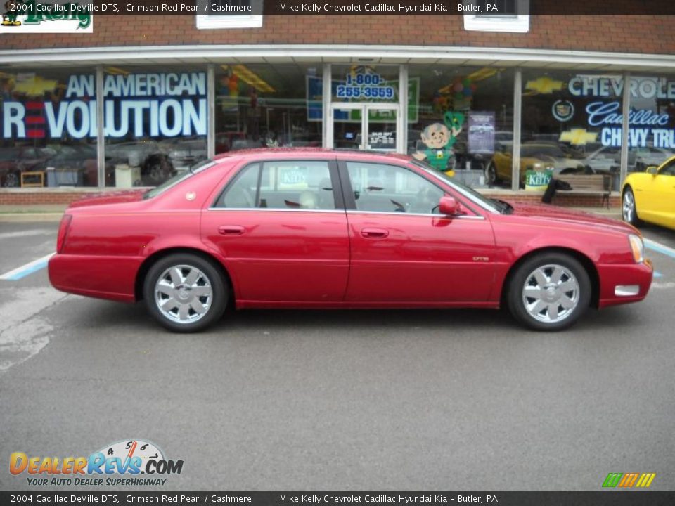 2004 Cadillac DeVille DTS Crimson Red Pearl / Cashmere Photo #2