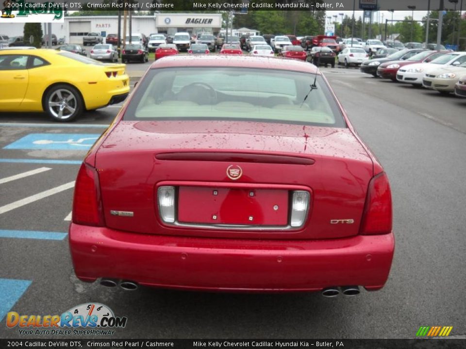 2004 Cadillac DeVille DTS Crimson Red Pearl / Cashmere Photo #4