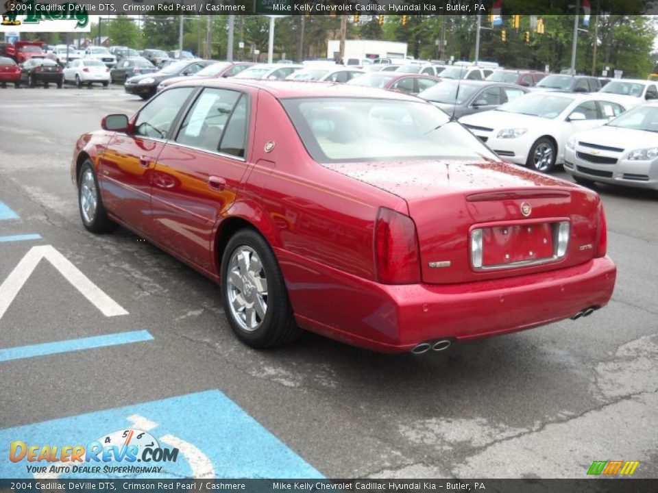 2004 Cadillac DeVille DTS Crimson Red Pearl / Cashmere Photo #5