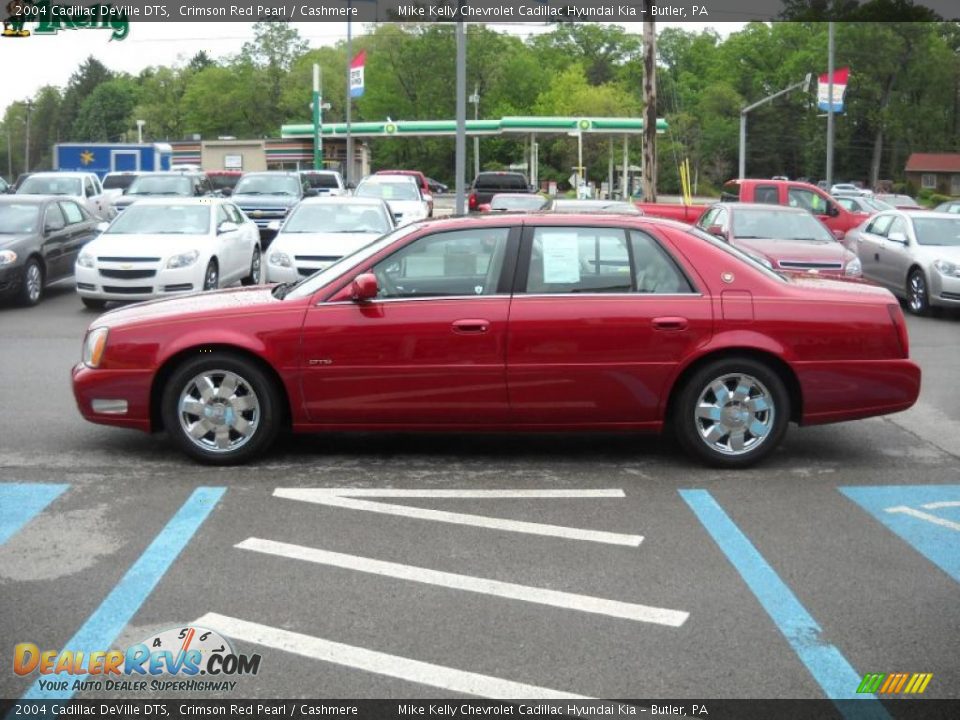 2004 Cadillac DeVille DTS Crimson Red Pearl / Cashmere Photo #6