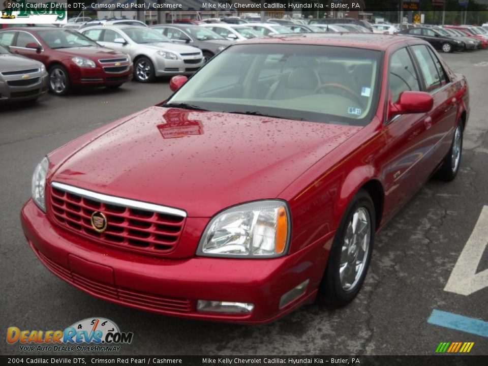 2004 Cadillac DeVille DTS Crimson Red Pearl / Cashmere Photo #14