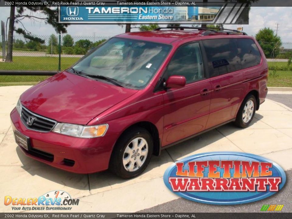 2002 Honda Odyssey EX Red Rock Pearl / Quartz Gray Photo #1