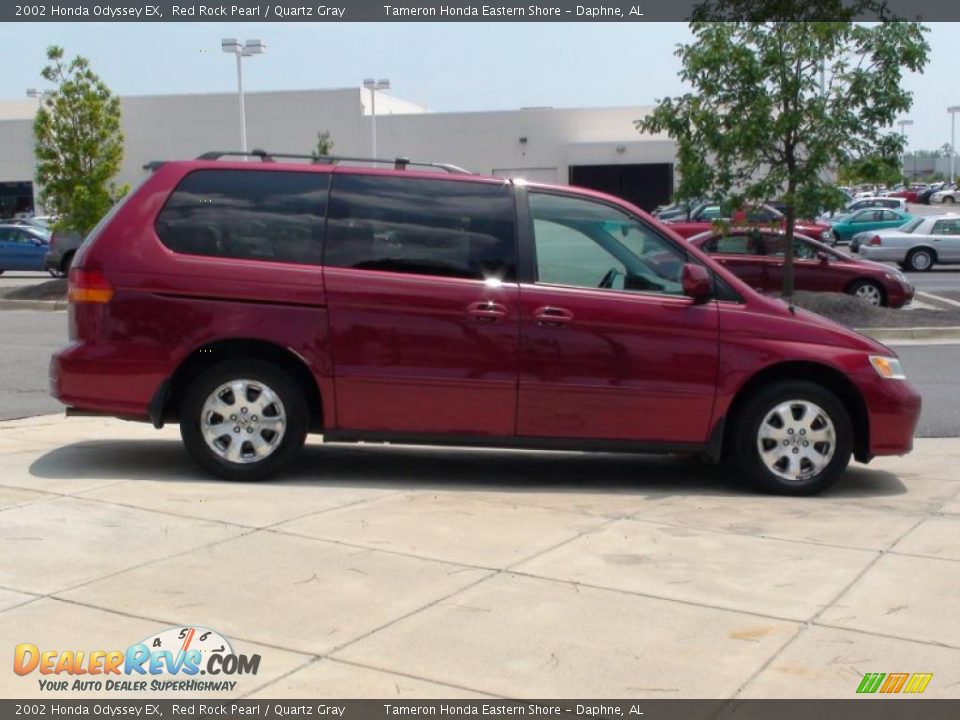 2002 Honda Odyssey EX Red Rock Pearl / Quartz Gray Photo #4