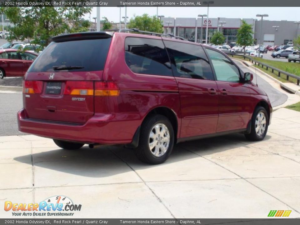 2002 Honda Odyssey EX Red Rock Pearl / Quartz Gray Photo #5