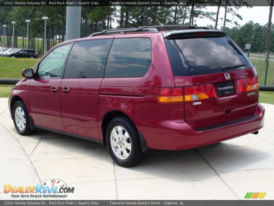 2002 Honda Odyssey EX Red Rock Pearl / Quartz Gray Photo #7