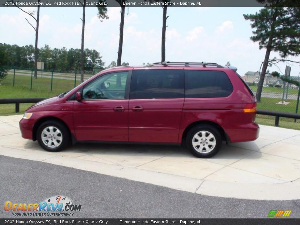 2002 Honda Odyssey EX Red Rock Pearl / Quartz Gray Photo #8