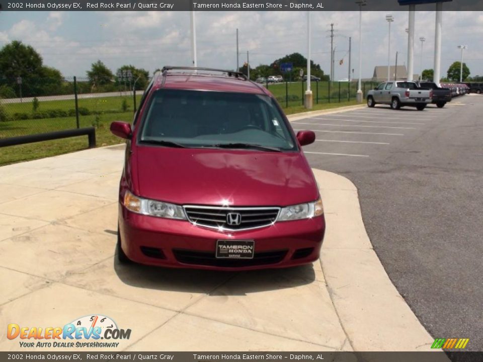 2002 Honda Odyssey EX Red Rock Pearl / Quartz Gray Photo #11