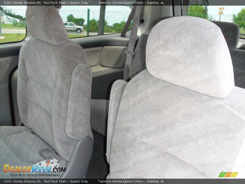 2002 Honda Odyssey EX Red Rock Pearl / Quartz Gray Photo #26