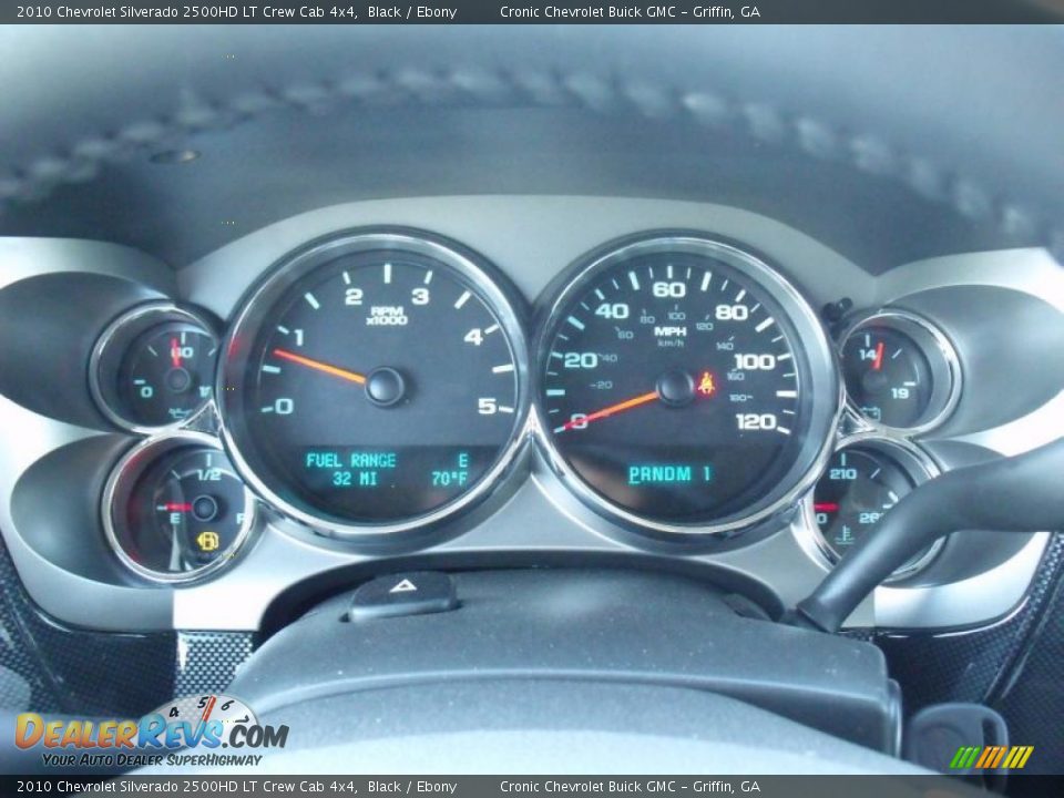 2010 Chevrolet Silverado 2500HD LT Crew Cab 4x4 Black / Ebony Photo #16