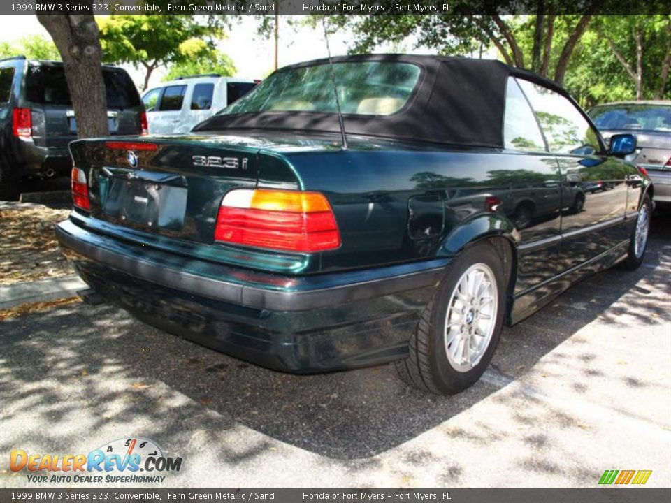 1999 BMW 3 Series 323i Convertible Fern Green Metallic / Sand Photo #2