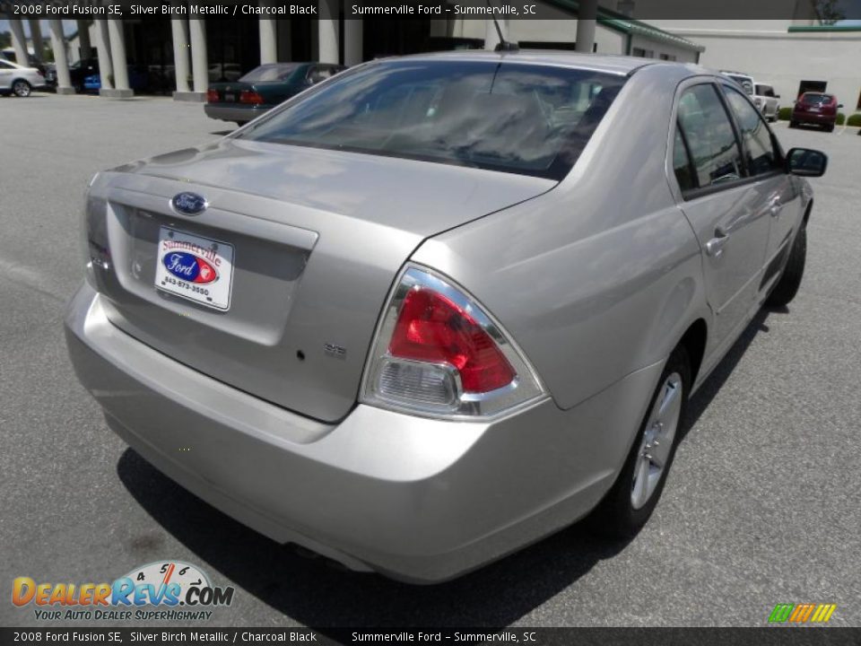 2008 Ford Fusion SE Silver Birch Metallic / Charcoal Black Photo #13