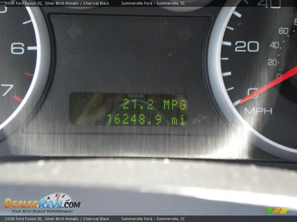 2008 Ford Fusion SE Silver Birch Metallic / Charcoal Black Photo #23