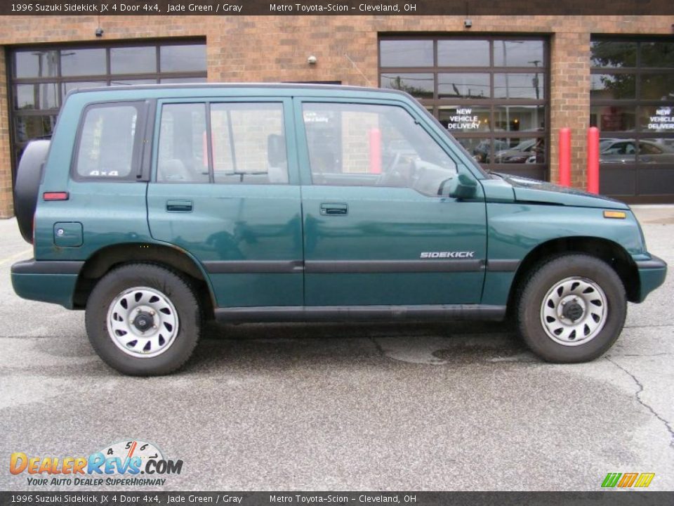 1996 Suzuki Sidekick JX 4 Door 4x4 Jade Green / Gray Photo #2