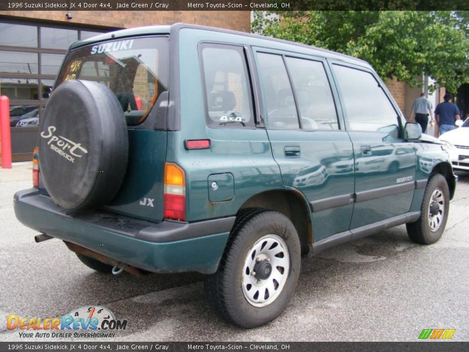 1996 Suzuki Sidekick JX 4 Door 4x4 Jade Green / Gray Photo 3