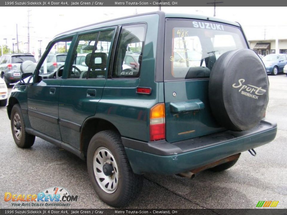 1996 Suzuki Sidekick JX 4 Door 4x4 Jade Green / Gray Photo #5