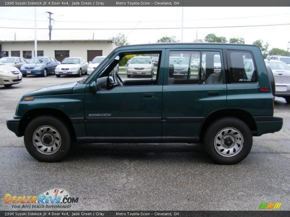 1996 Suzuki Sidekick JX 4 Door 4x4 Jade Green / Gray Photo #6