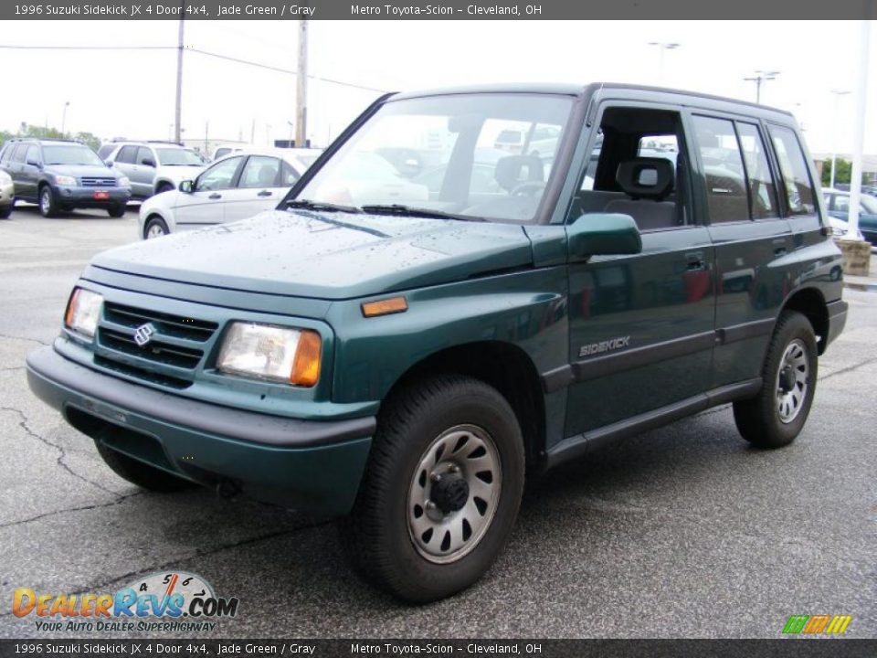 1996 Suzuki Sidekick JX 4 Door 4x4 Jade Green / Gray Photo #7