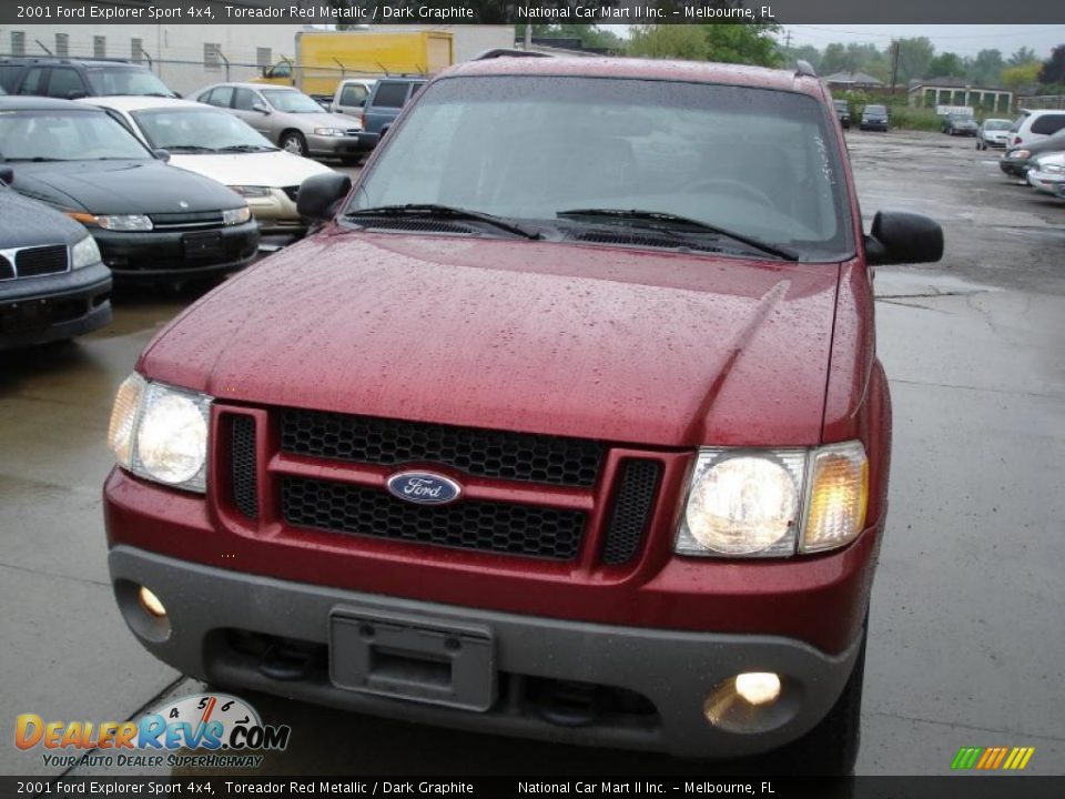 2001 Ford Explorer Sport 4x4 Toreador Red Metallic / Dark Graphite Photo #2