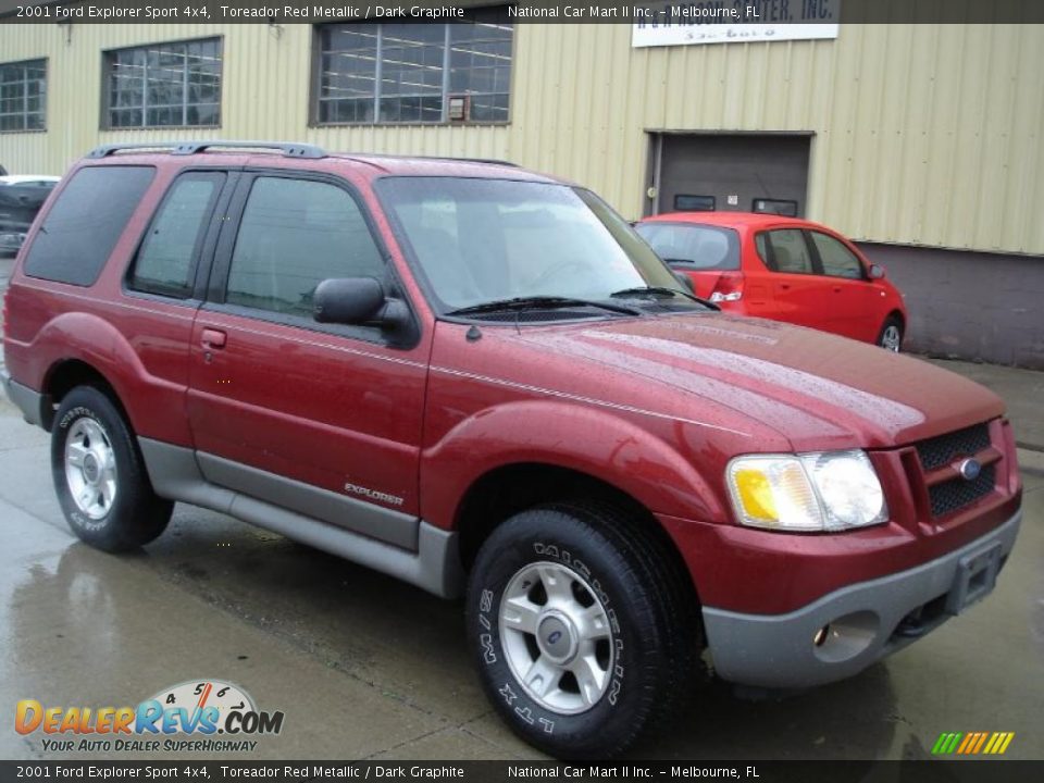 2001 Ford Explorer Sport 4x4 Toreador Red Metallic / Dark Graphite Photo #3
