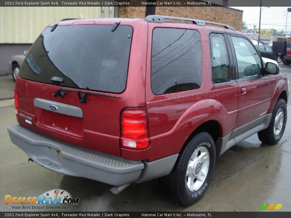 2001 Ford Explorer Sport 4x4 Toreador Red Metallic / Dark Graphite Photo #4