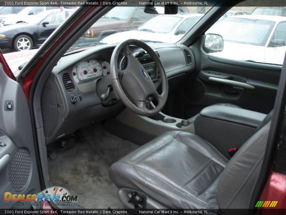 2001 Ford Explorer Sport 4x4 Toreador Red Metallic / Dark Graphite Photo #6