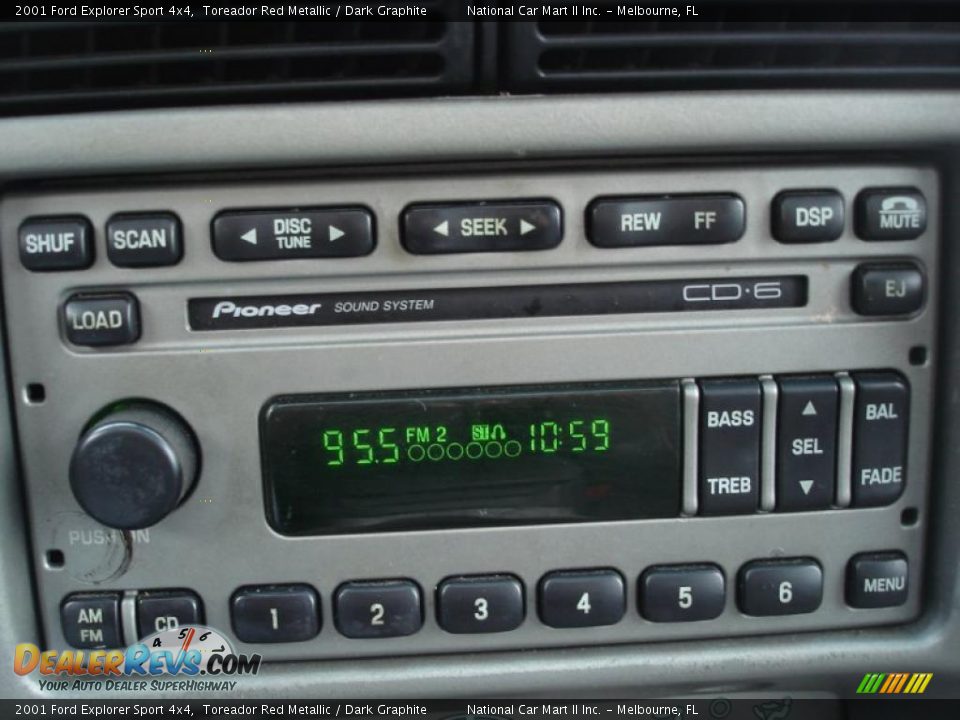 2001 Ford Explorer Sport 4x4 Toreador Red Metallic / Dark Graphite Photo #10