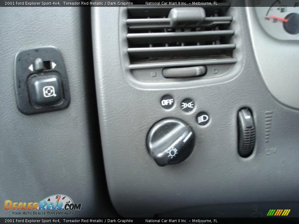 2001 Ford Explorer Sport 4x4 Toreador Red Metallic / Dark Graphite Photo #15
