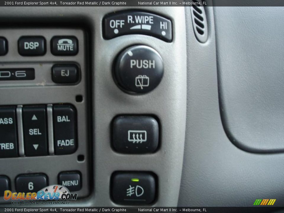 2001 Ford Explorer Sport 4x4 Toreador Red Metallic / Dark Graphite Photo #18