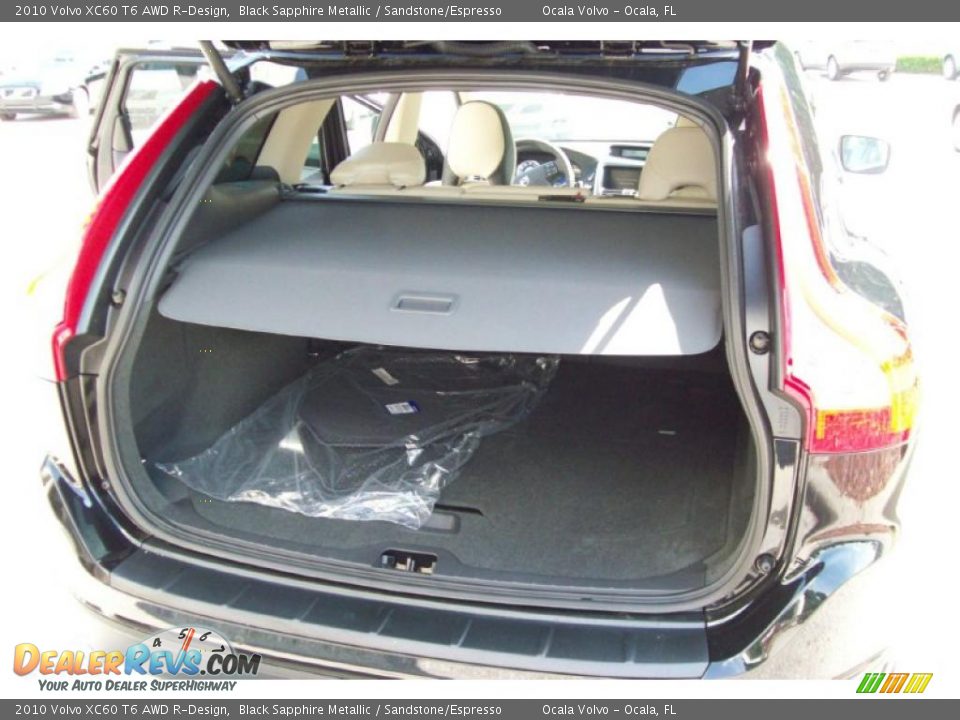 2010 Volvo XC60 T6 AWD R-Design Black Sapphire Metallic / Sandstone/Espresso Photo #12