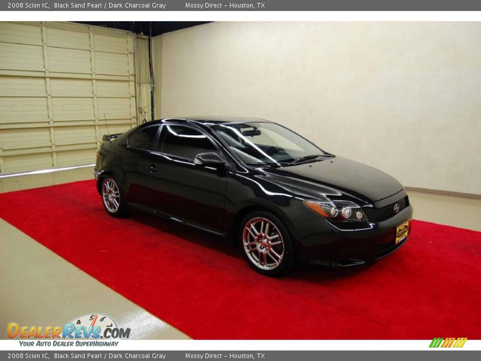 2008 Scion tC Black Sand Pearl / Dark Charcoal Gray Photo #1