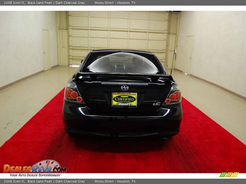 2008 Scion tC Black Sand Pearl / Dark Charcoal Gray Photo #5