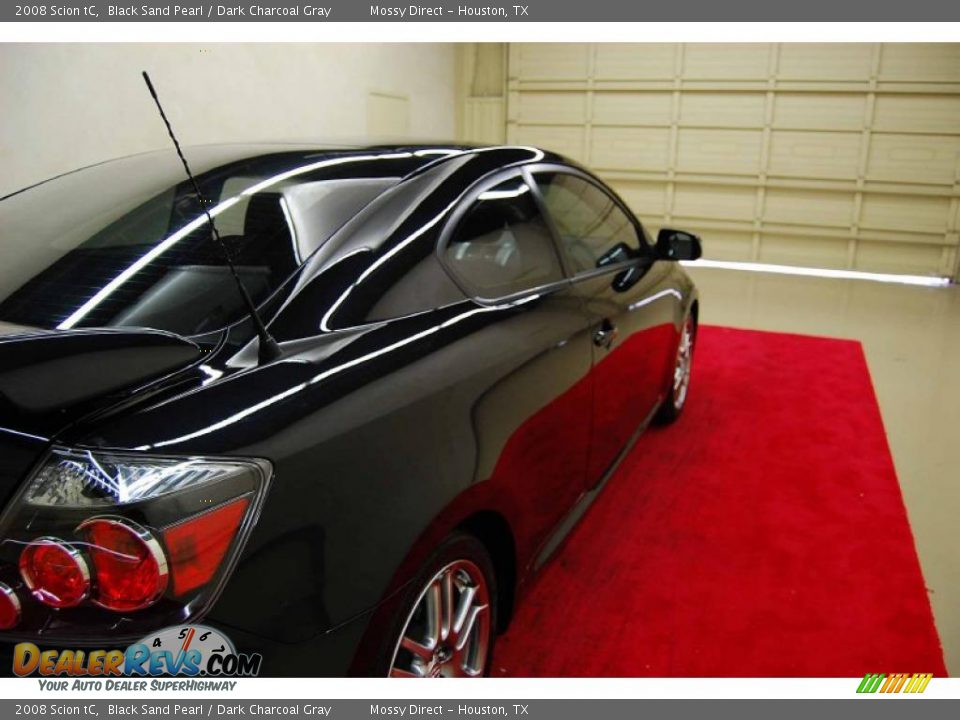 2008 Scion tC Black Sand Pearl / Dark Charcoal Gray Photo #7