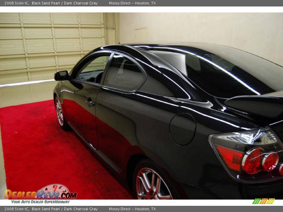 2008 Scion tC Black Sand Pearl / Dark Charcoal Gray Photo #9