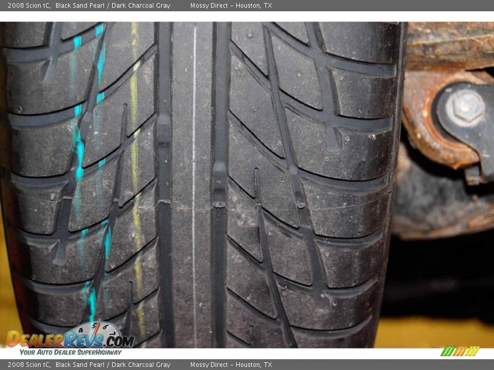 2008 Scion tC Black Sand Pearl / Dark Charcoal Gray Photo #10