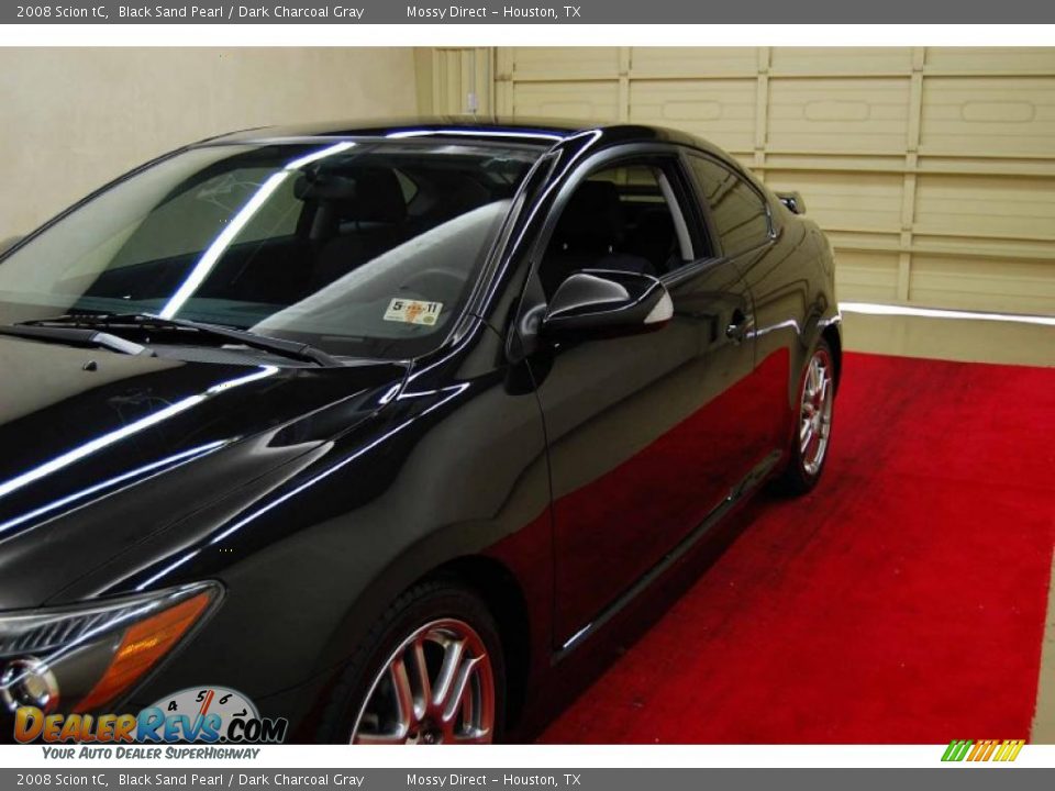 2008 Scion tC Black Sand Pearl / Dark Charcoal Gray Photo #12