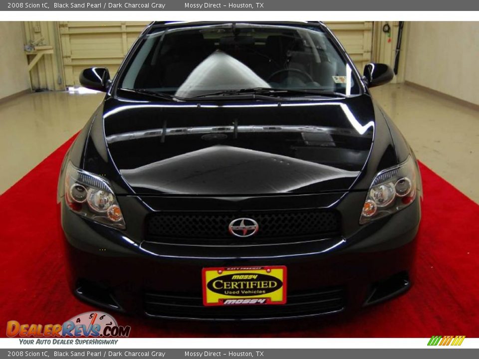 2008 Scion tC Black Sand Pearl / Dark Charcoal Gray Photo #13