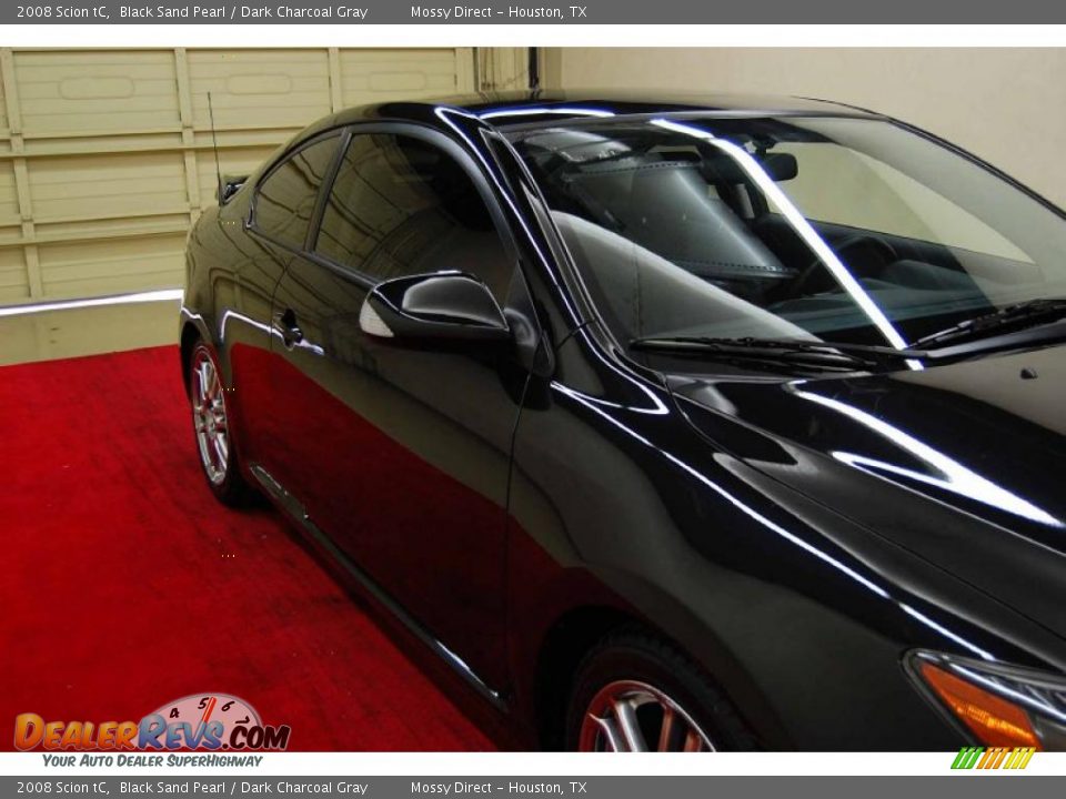2008 Scion tC Black Sand Pearl / Dark Charcoal Gray Photo #14