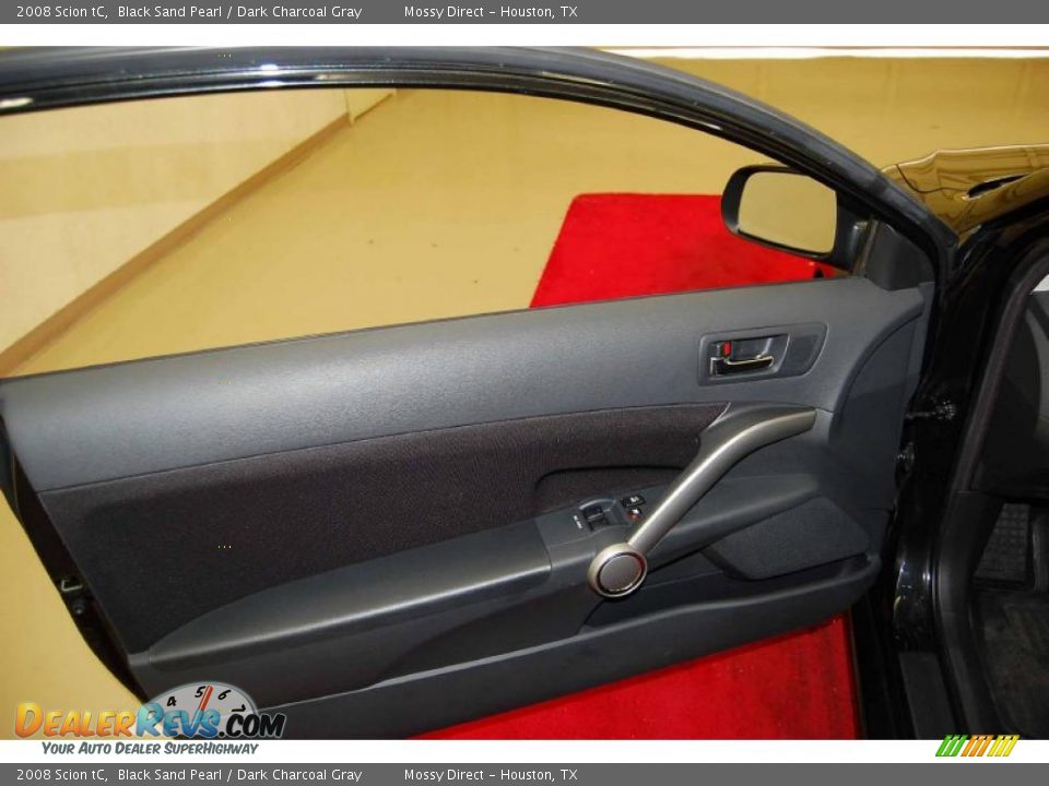 2008 Scion tC Black Sand Pearl / Dark Charcoal Gray Photo #15