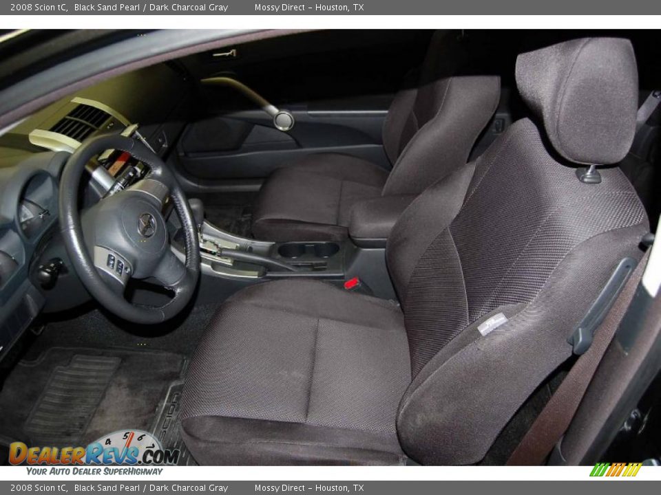 2008 Scion tC Black Sand Pearl / Dark Charcoal Gray Photo #16