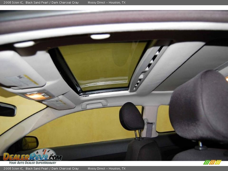 2008 Scion tC Black Sand Pearl / Dark Charcoal Gray Photo #18