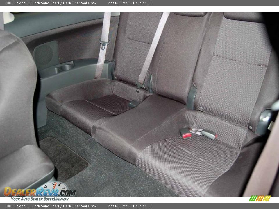 2008 Scion tC Black Sand Pearl / Dark Charcoal Gray Photo #19