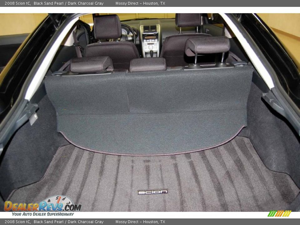 2008 Scion tC Black Sand Pearl / Dark Charcoal Gray Photo #21