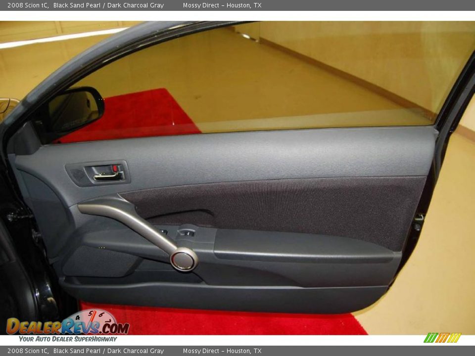 2008 Scion tC Black Sand Pearl / Dark Charcoal Gray Photo #22