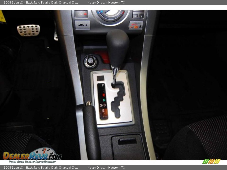 2008 Scion tC Black Sand Pearl / Dark Charcoal Gray Photo #25