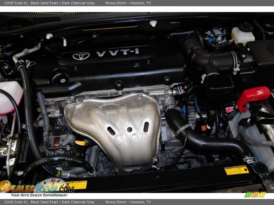 2008 Scion tC Black Sand Pearl / Dark Charcoal Gray Photo #29