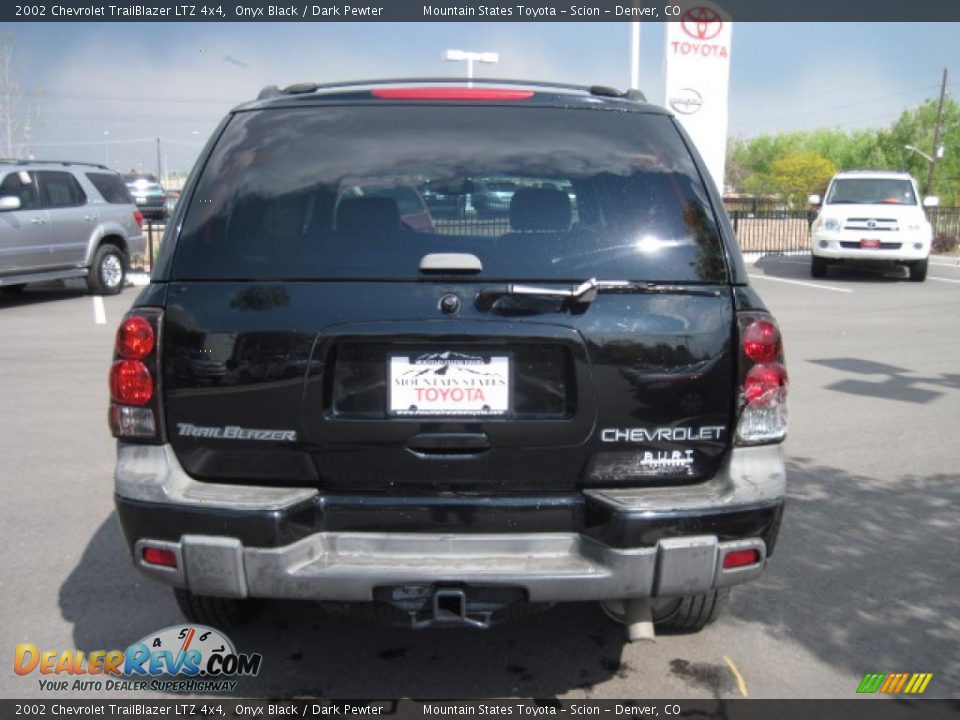 2002 Chevrolet TrailBlazer LTZ 4x4 Onyx Black / Dark Pewter Photo #3